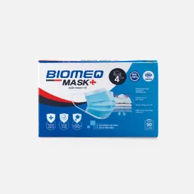 Khẩu trang y tế 4 lớp kháng khuẩn BIOMEQ Mask + 4(xanh, xám, trắng)
